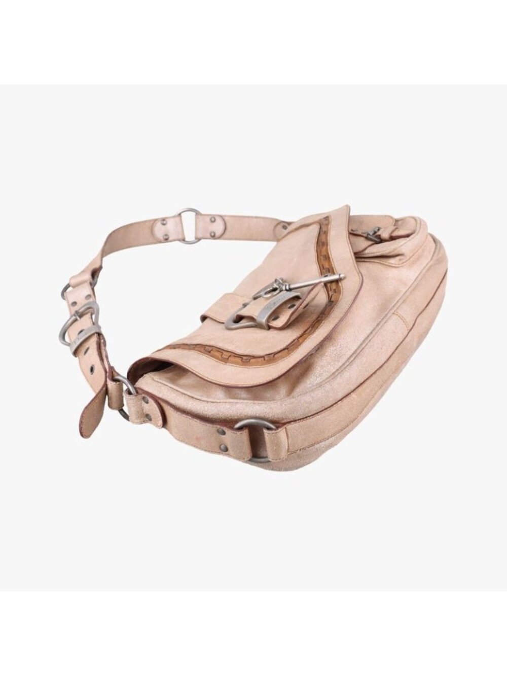 ★SOLD★ Dior Gaucho Beige Leather Messenger Bag - Picture 5 of 16